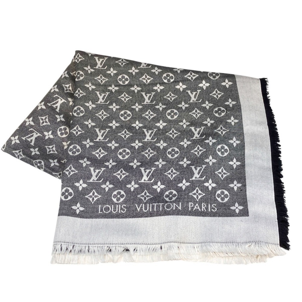 Louis Vuitton Monogram Silk Wool Shawl M71378